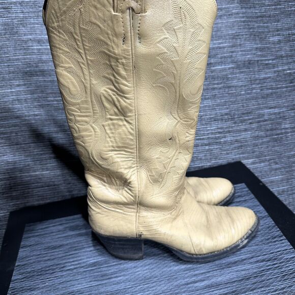 Justin Boots L 4676 Women’s 7.5 B Cream Yellow - Picture 7 of 16